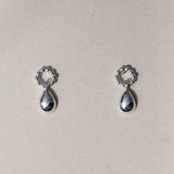 CLEO Drop on Circle Ohrringe – silber