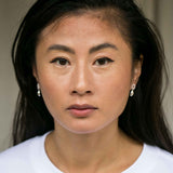 CLEO Drop on Circle Ohrringe – silber