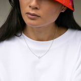 CLEO Simple Circle Ohrstecker - silber