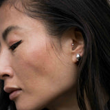 CLEO Bean Oohrstecker – silber