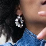 FRIDA FLOWER BOMB OHRRINGE - silber