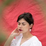 FRIDA FLOWER BOMB OHRRINGE - silber