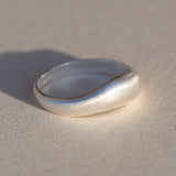 SAMSA WAVE RING - silber