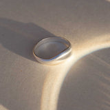 SAMSA WAVE RING - silber
