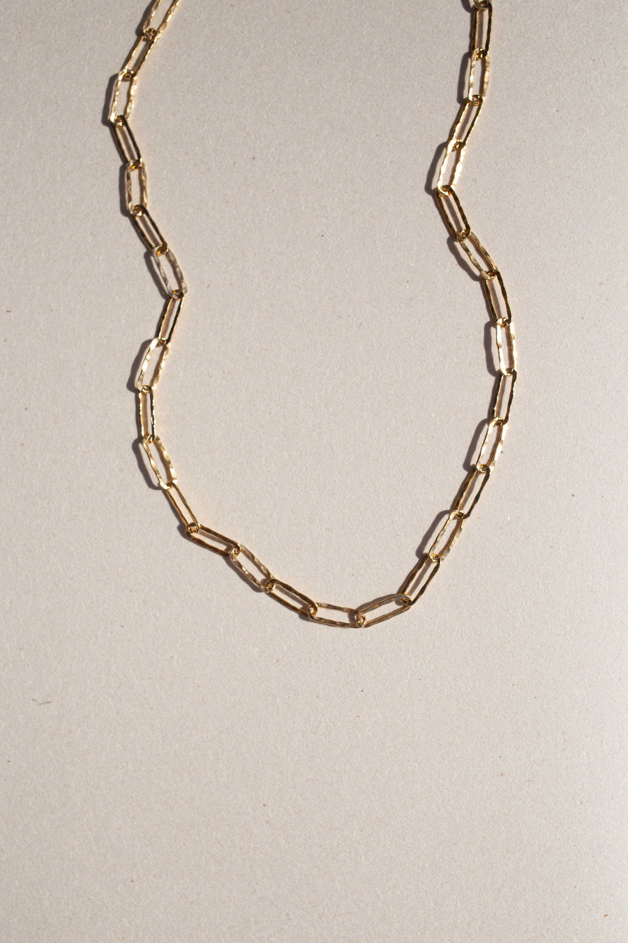 SAMSA Golden Hammered Necklace