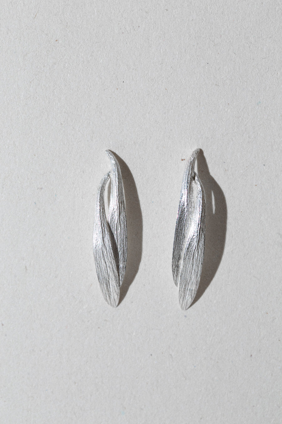 JESION STUDS DOUBLE LEAF silver